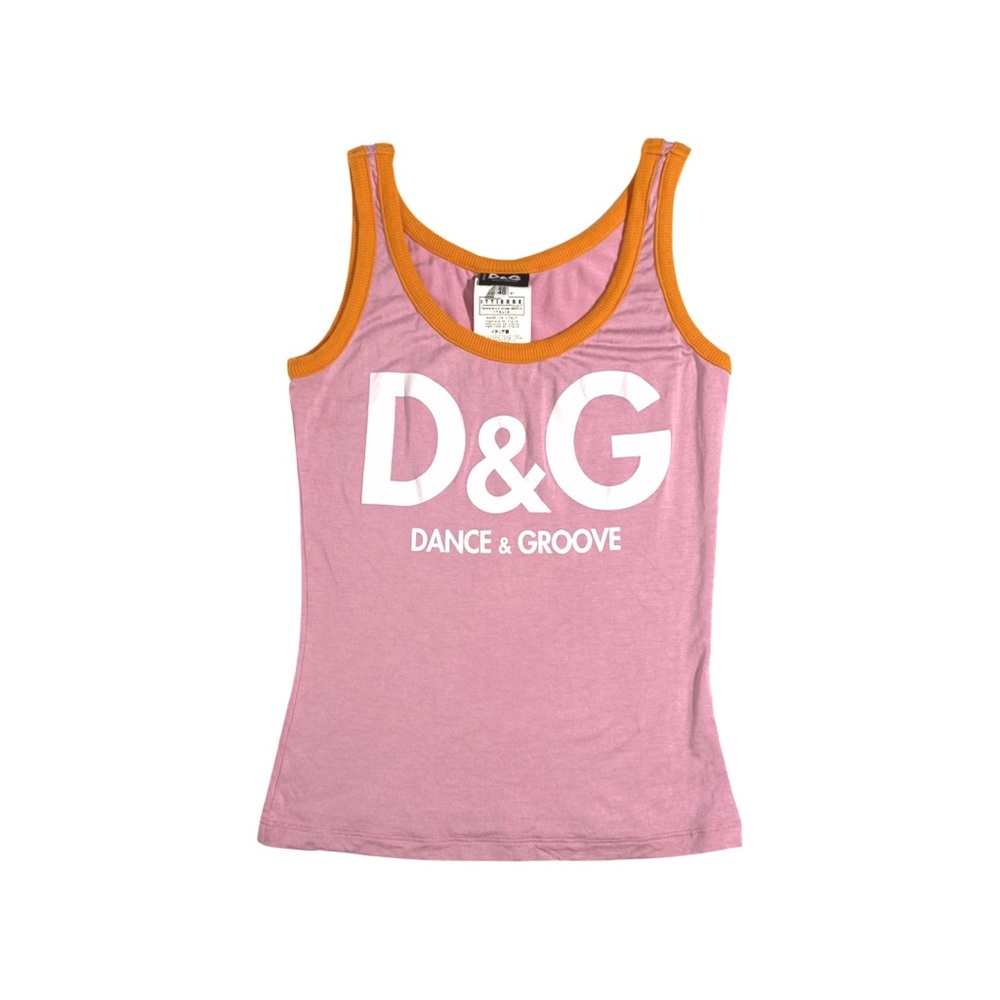 Dolce & Gabbana Pink Dance & Groove Tanktop